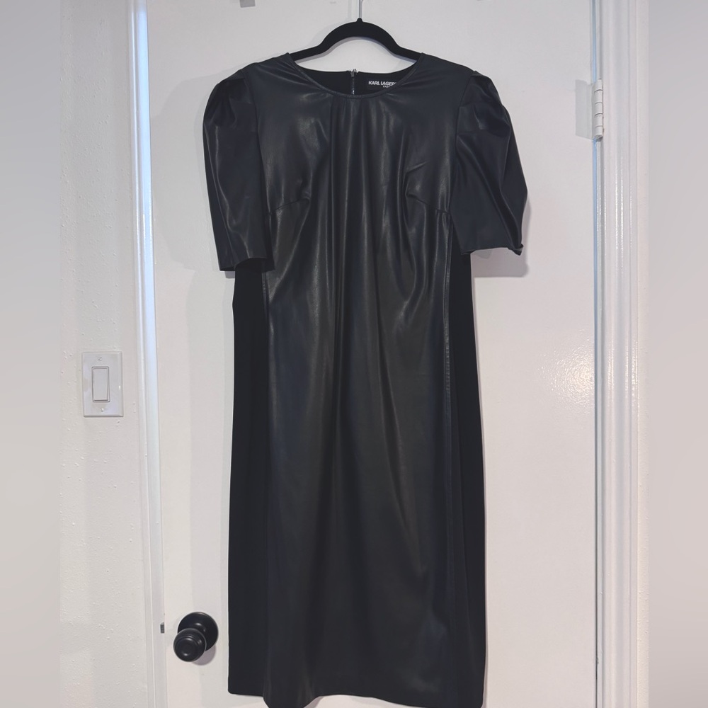 Karl Lagerfeld Paris faux leather dress